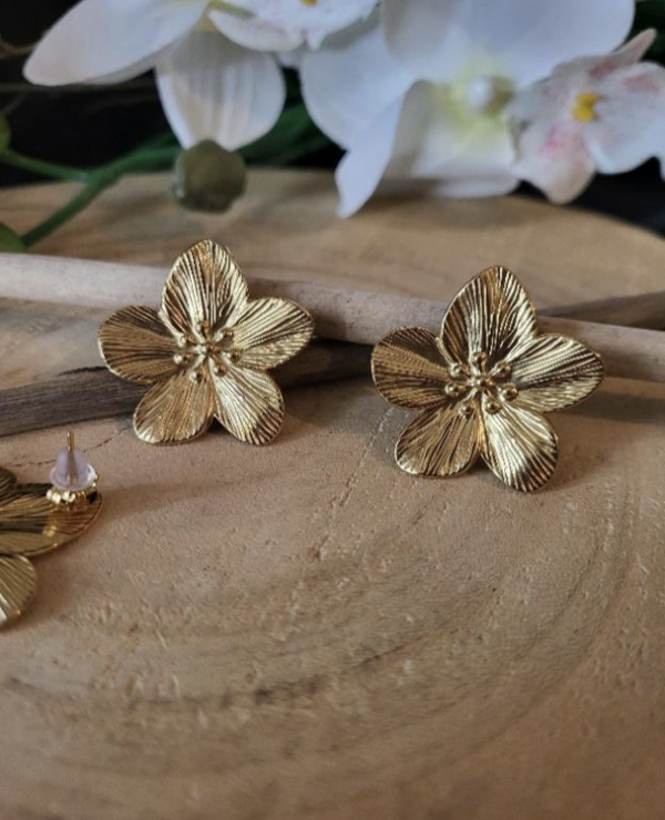 Boucles d’oreilles Fleur